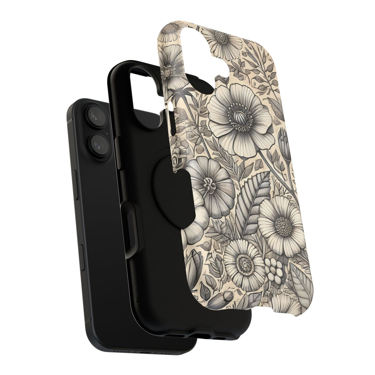 Paper Flowers Impact-Resistant Case