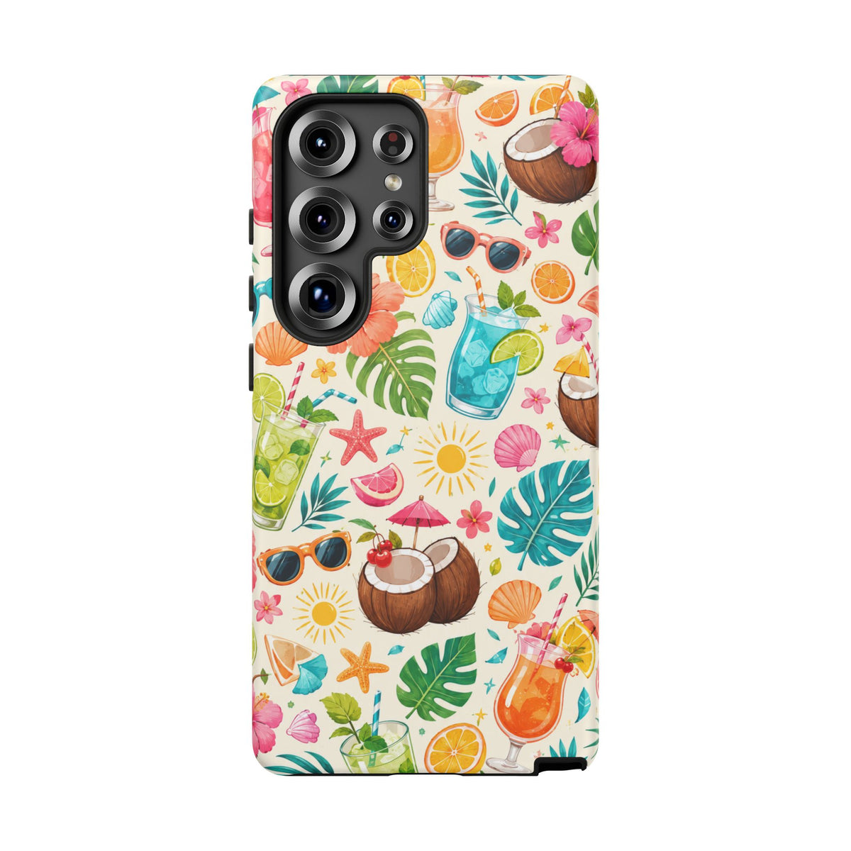 Tropical Cocktail Phone Case — Summer Beach Pattern iPhone Case