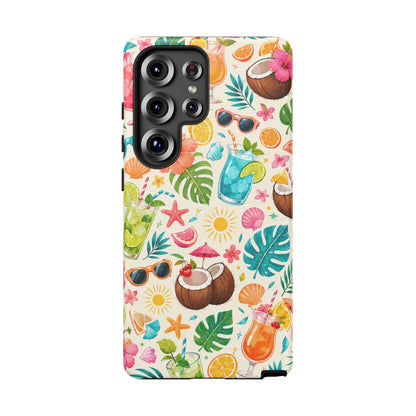 Tropical Cocktail Phone Case — Summer Beach Pattern iPhone Case