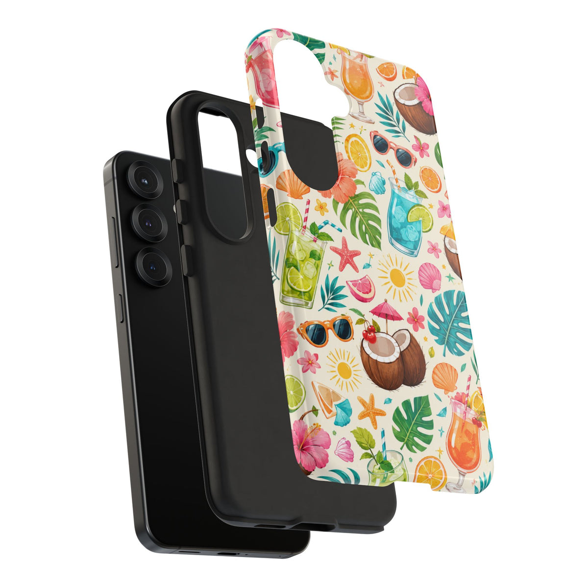 Tropical Cocktail Phone Case — Summer Beach Pattern iPhone Case