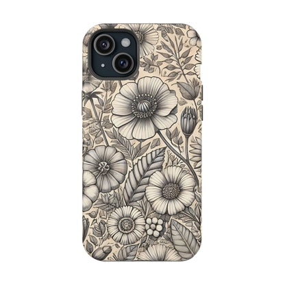 Paper Flowers Impact-Resistant Case