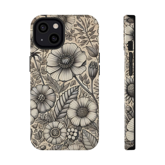 Paper Flowers Impact-Resistant Case