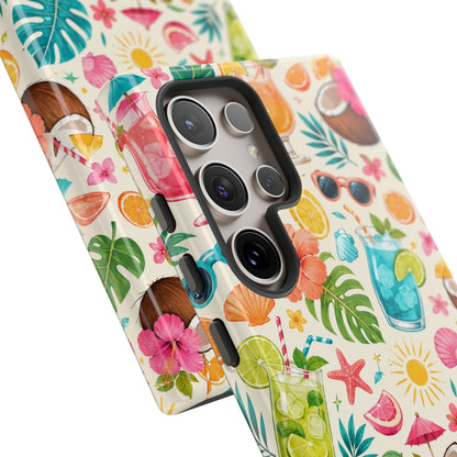 Tropical Cocktail Phone Case — Summer Beach Pattern iPhone Case