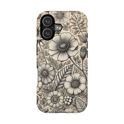 Paper Flowers Impact-Resistant Case