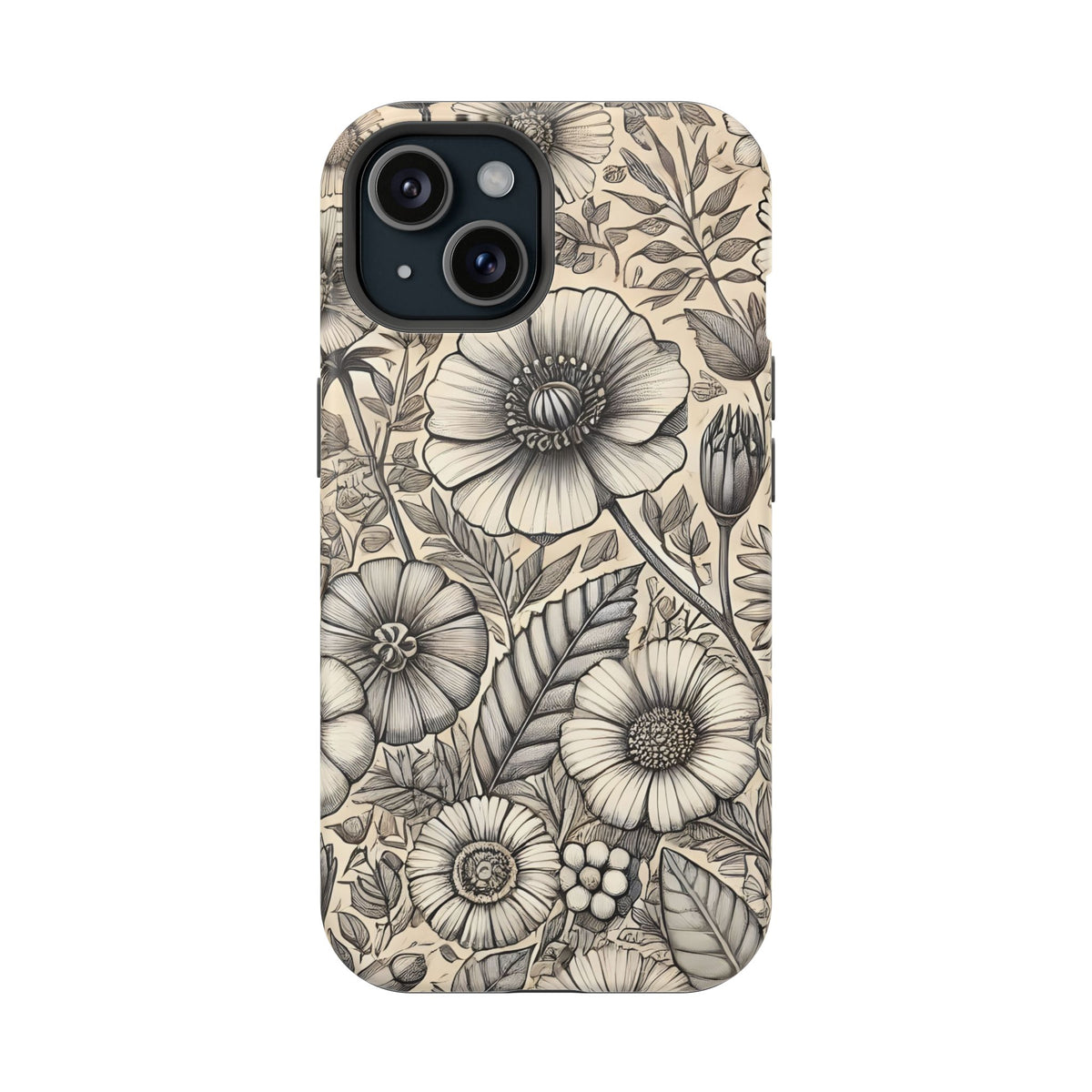 Paper Flowers Impact-Resistant Case