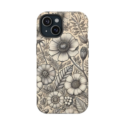 Paper Flowers Impact-Resistant Case