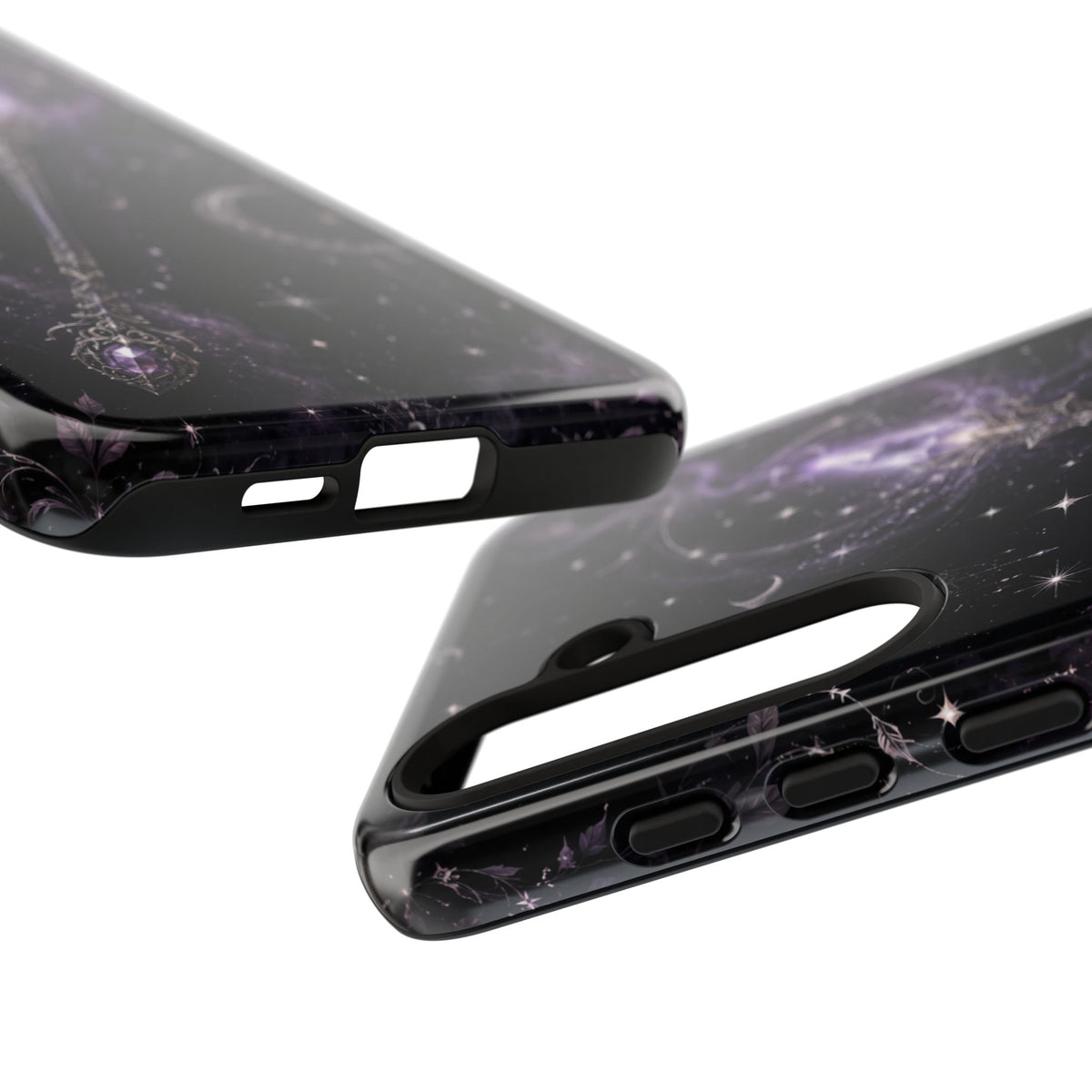 Celestial Magic Wand Phone Case — Mystic Moon & Stars Galaxy Tough Case