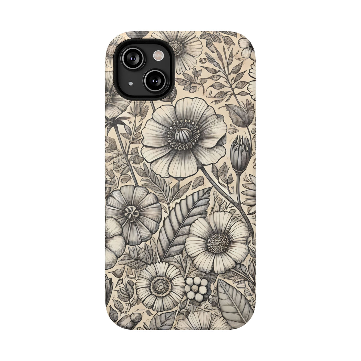 Paper Flowers Impact-Resistant Case