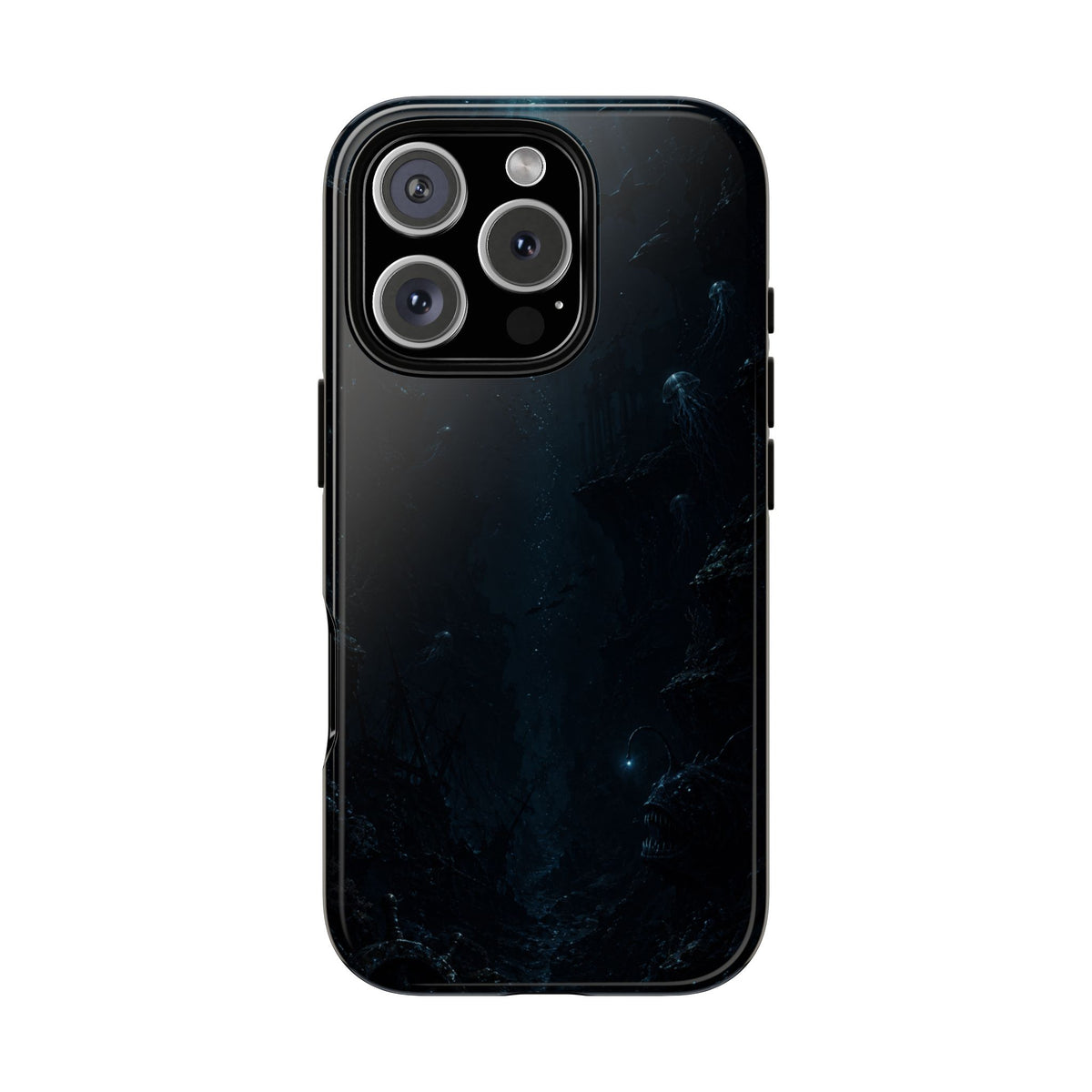 Dark Sea Trench Tough Phone Case — Protective Stylish iPhone Cover