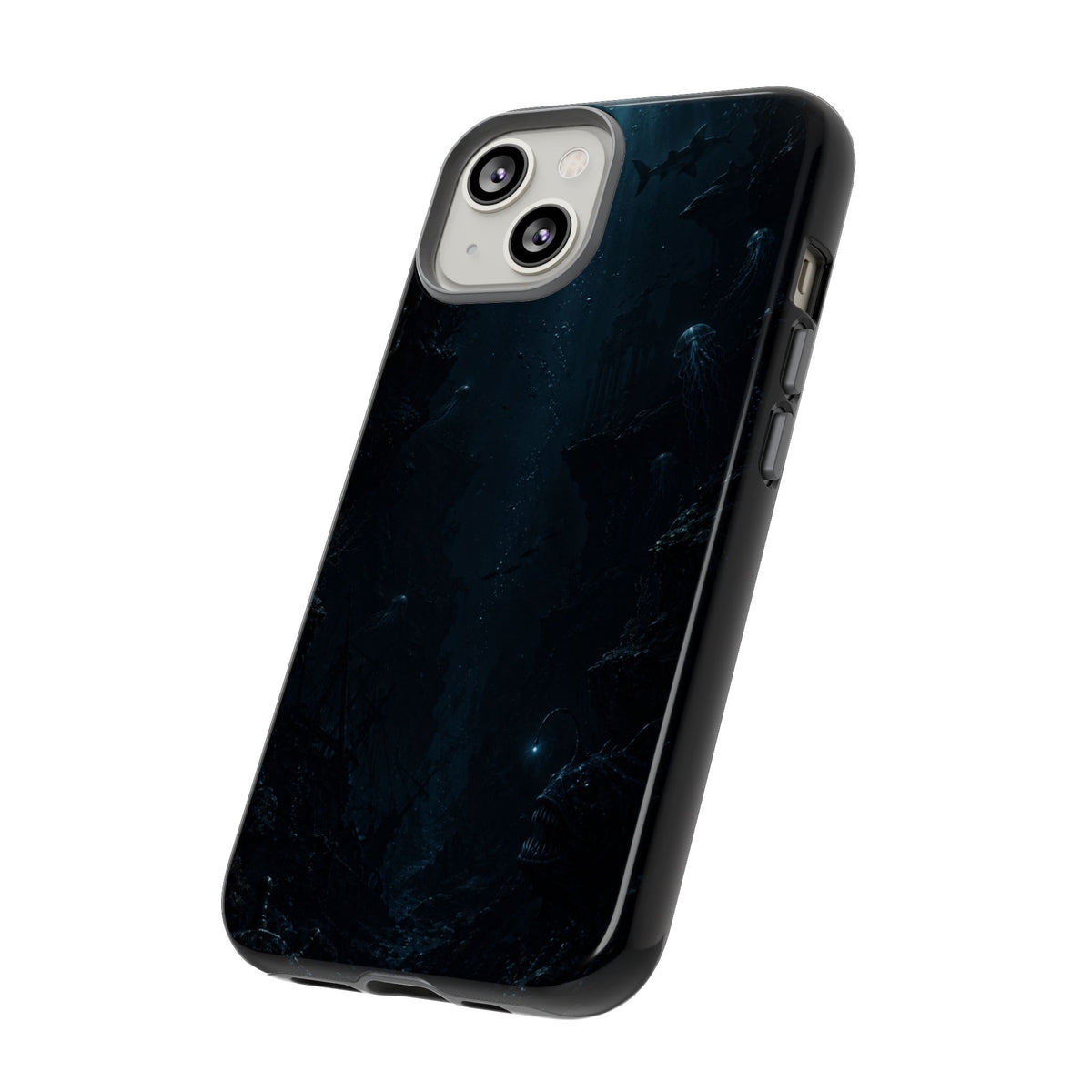 Dark Sea Trench Tough Phone Case — Protective Stylish iPhone Cover