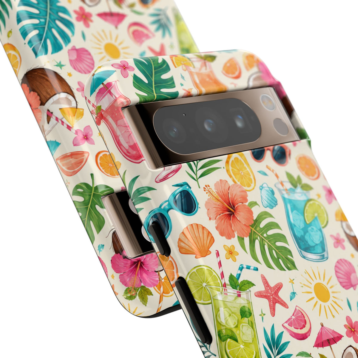 Tropical Cocktail Phone Case — Summer Beach Pattern iPhone Case