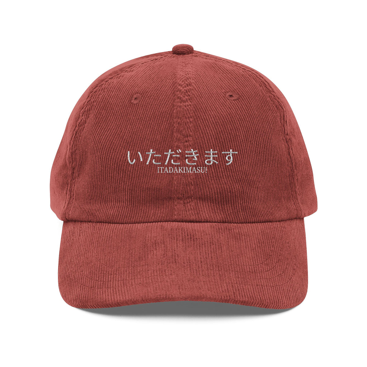 Vintage Baseball Cap - Embroidered Japanese "Itadakimasu"