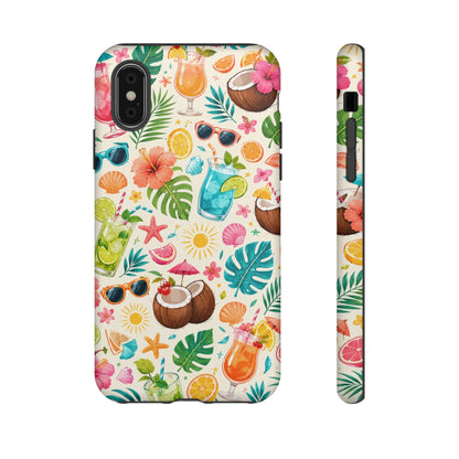 Tropical Cocktail Phone Case — Summer Beach Pattern iPhone Case