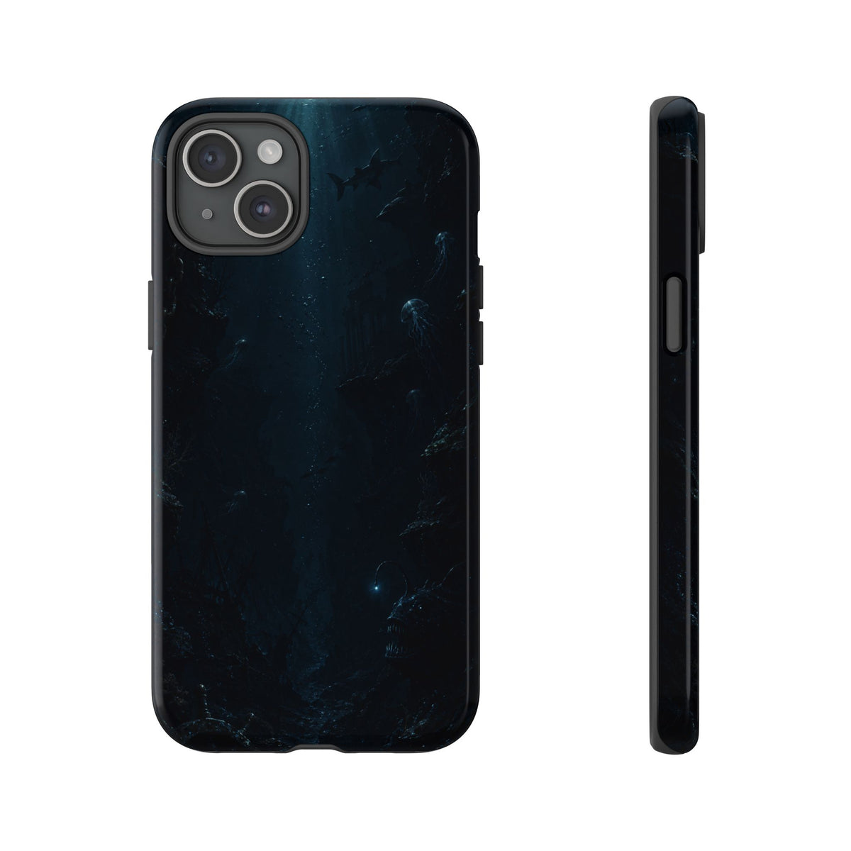 Dark Sea Trench Tough Phone Case — Protective Stylish iPhone Cover