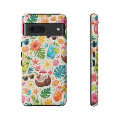 Tropical Cocktail Phone Case — Summer Beach Pattern iPhone Case