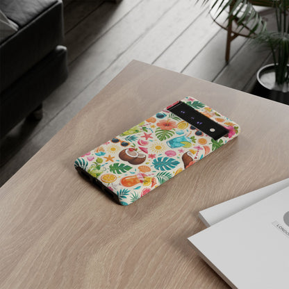 Tropical Cocktail Phone Case — Summer Beach Pattern iPhone Case