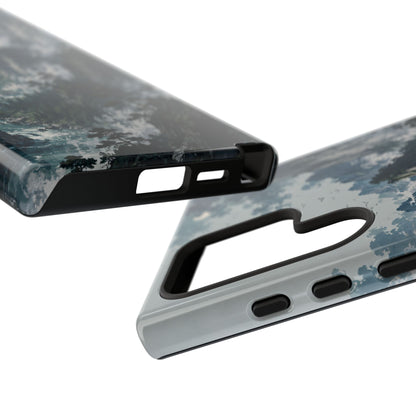 Mountain Landscape Phone Case — Misty Peaks Protective Tough Case
