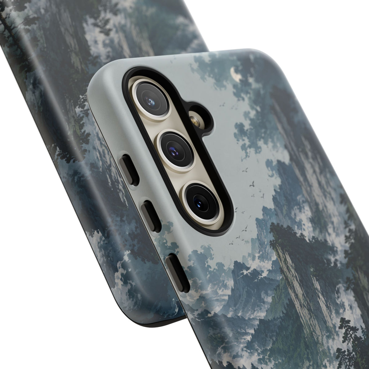 Mountain Landscape Phone Case — Misty Peaks Protective Tough Case