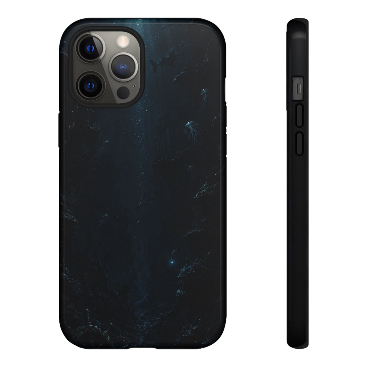 Dark Sea Trench Tough Phone Case — Protective Stylish iPhone Cover