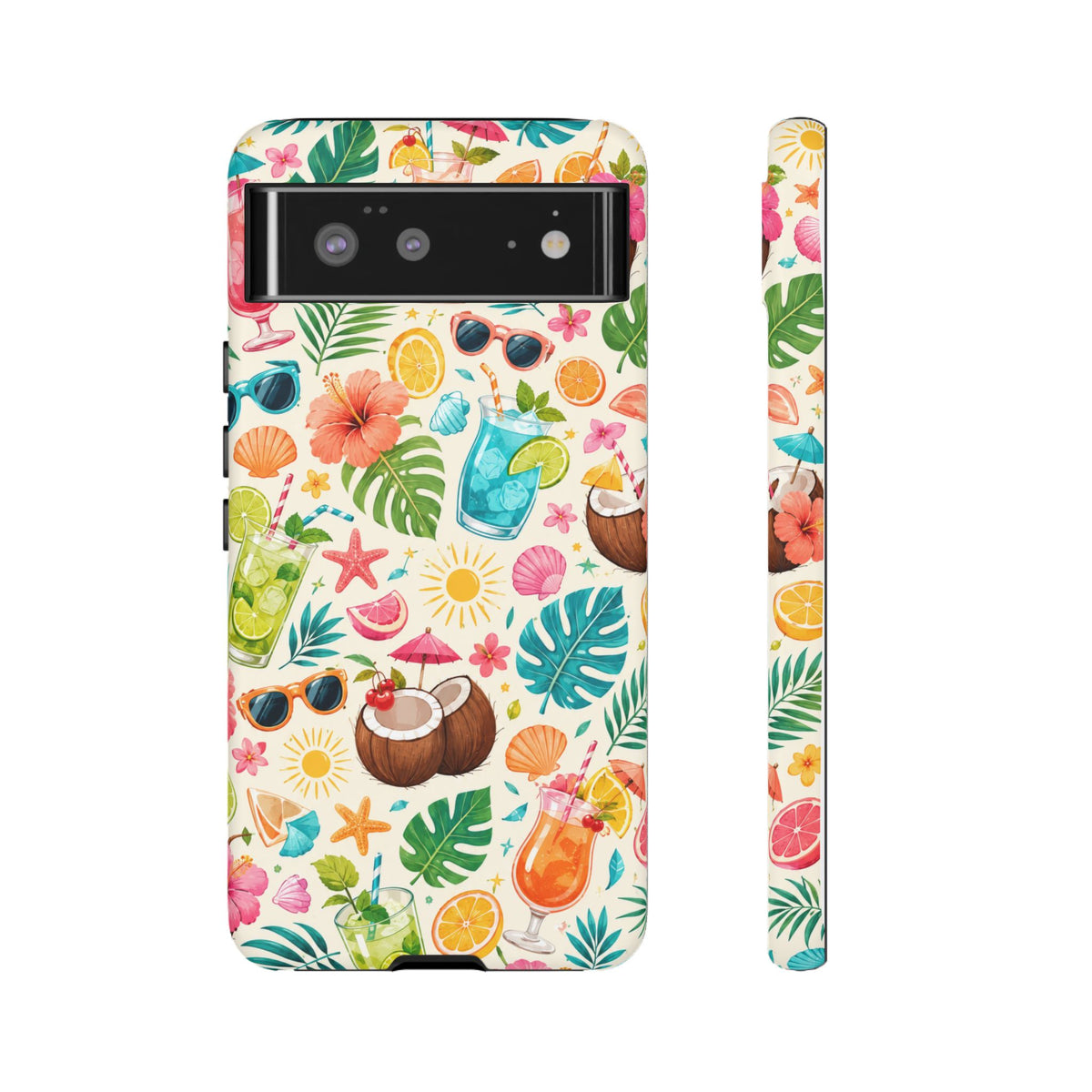 Tropical Cocktail Phone Case — Summer Beach Pattern iPhone Case