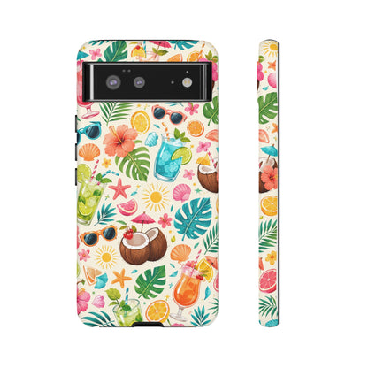 Tropical Cocktail Phone Case — Summer Beach Pattern iPhone Case