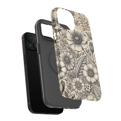 Paper Flowers Impact-Resistant Case