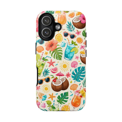 Tropical Cocktail Phone Case — Summer Beach Pattern iPhone Case