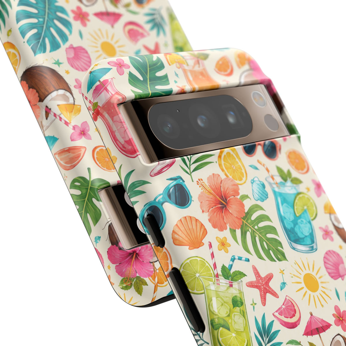 Tropical Cocktail Phone Case — Summer Beach Pattern iPhone Case