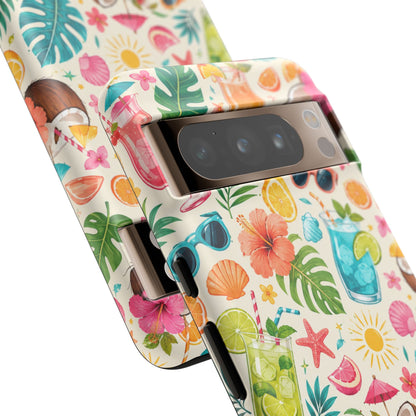 Tropical Cocktail Phone Case — Summer Beach Pattern iPhone Case