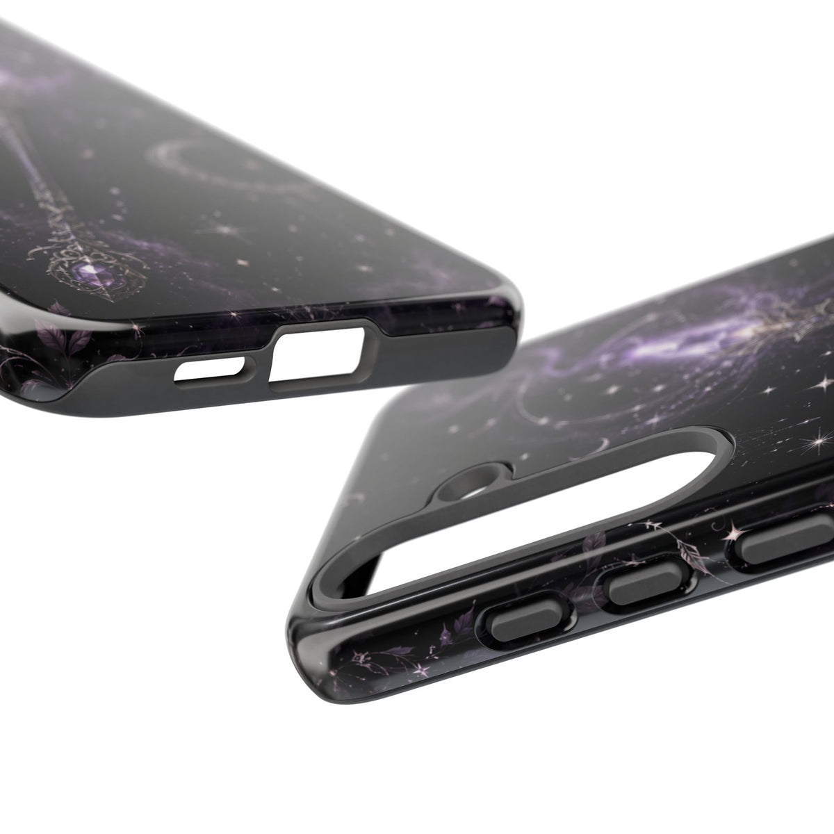 Celestial Magic Wand Phone Case — Mystic Moon & Stars Galaxy Tough Case