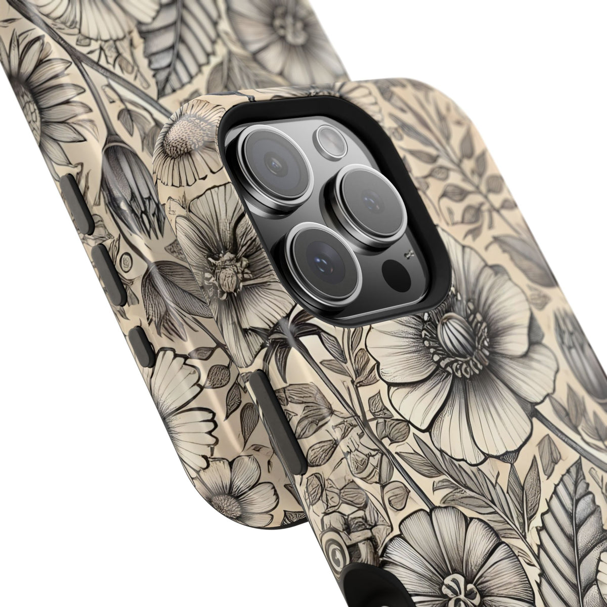 Paper Flowers Impact-Resistant Case