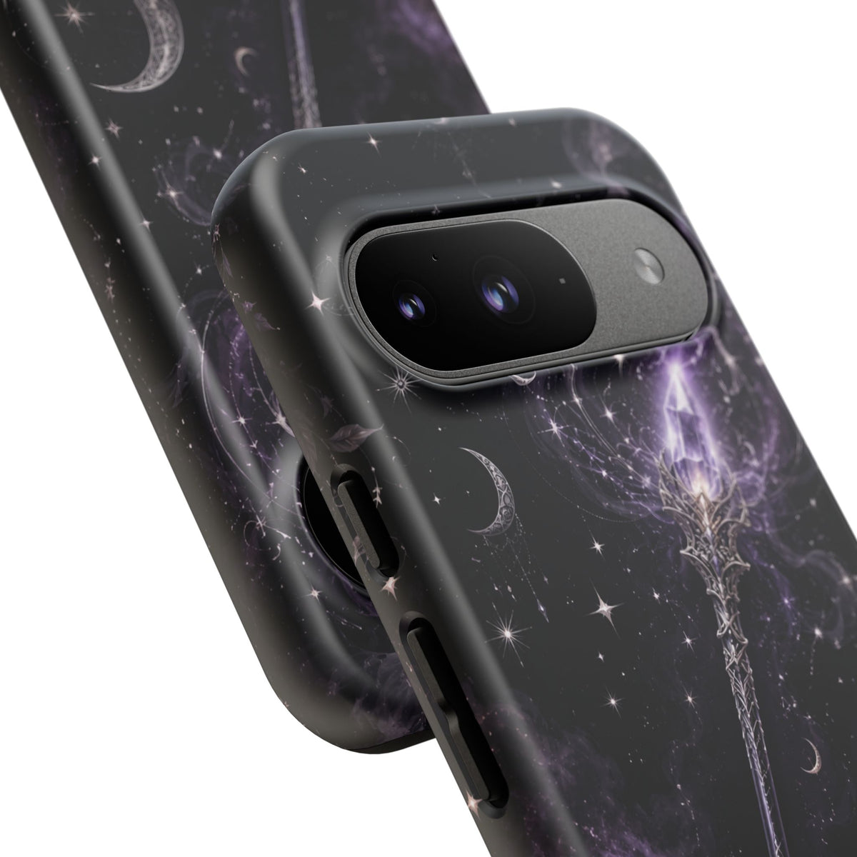 Celestial Magic Wand Phone Case — Mystic Moon & Stars Galaxy Tough Case