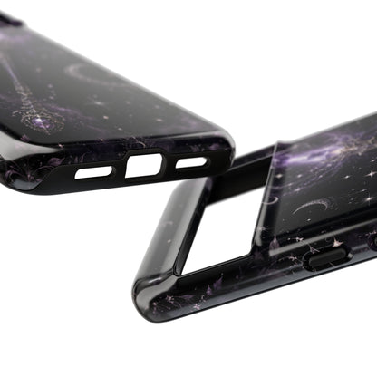 Celestial Magic Wand Phone Case — Mystic Moon & Stars Galaxy Tough Case
