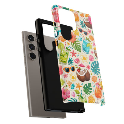 Tropical Cocktail Phone Case — Summer Beach Pattern iPhone Case