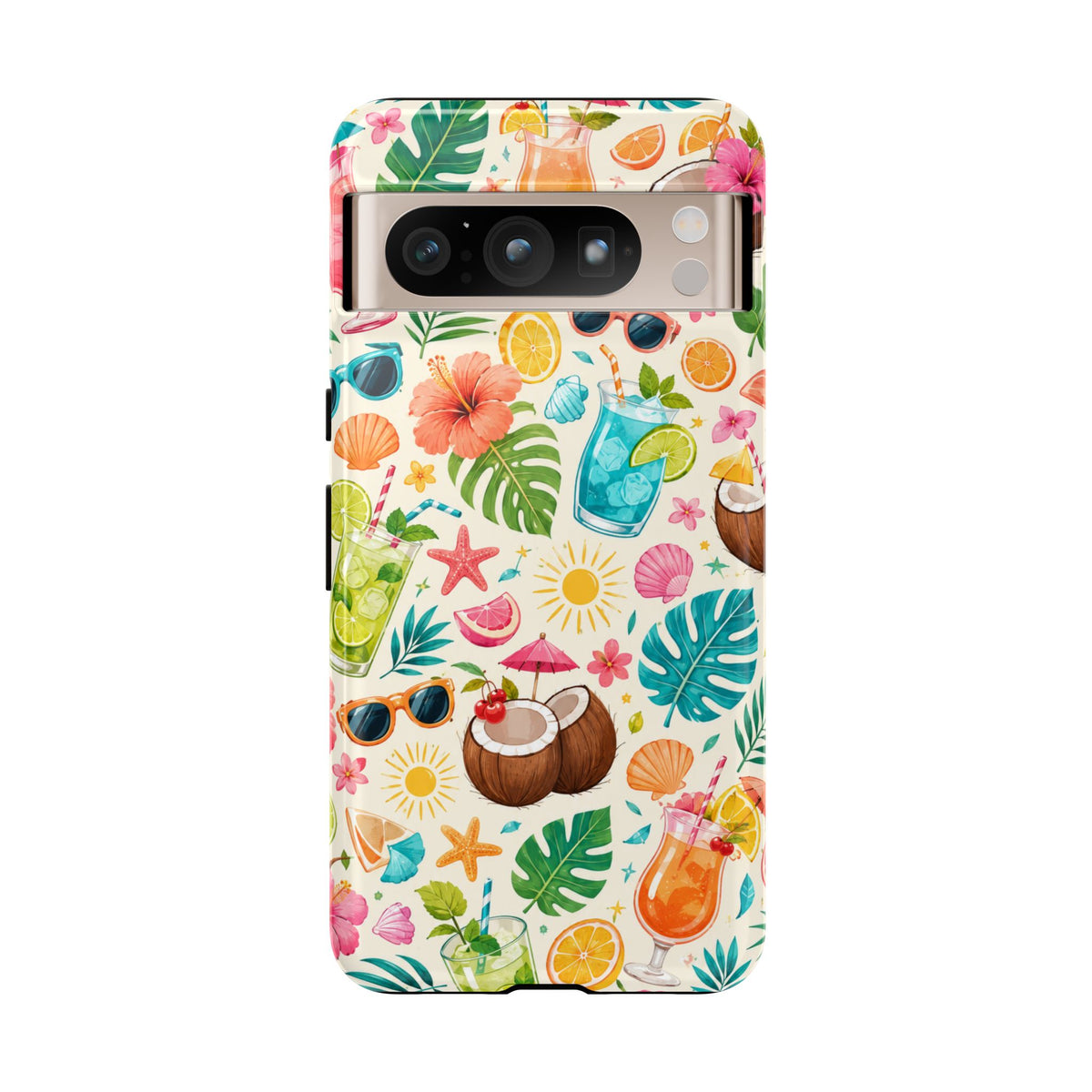 Tropical Cocktail Phone Case — Summer Beach Pattern iPhone Case