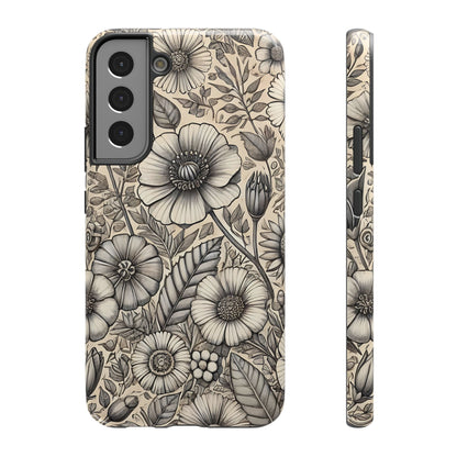 Paper Flowers Impact-Resistant Case