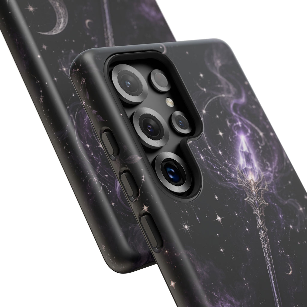 Celestial Magic Wand Phone Case — Mystic Moon & Stars Galaxy Tough Case