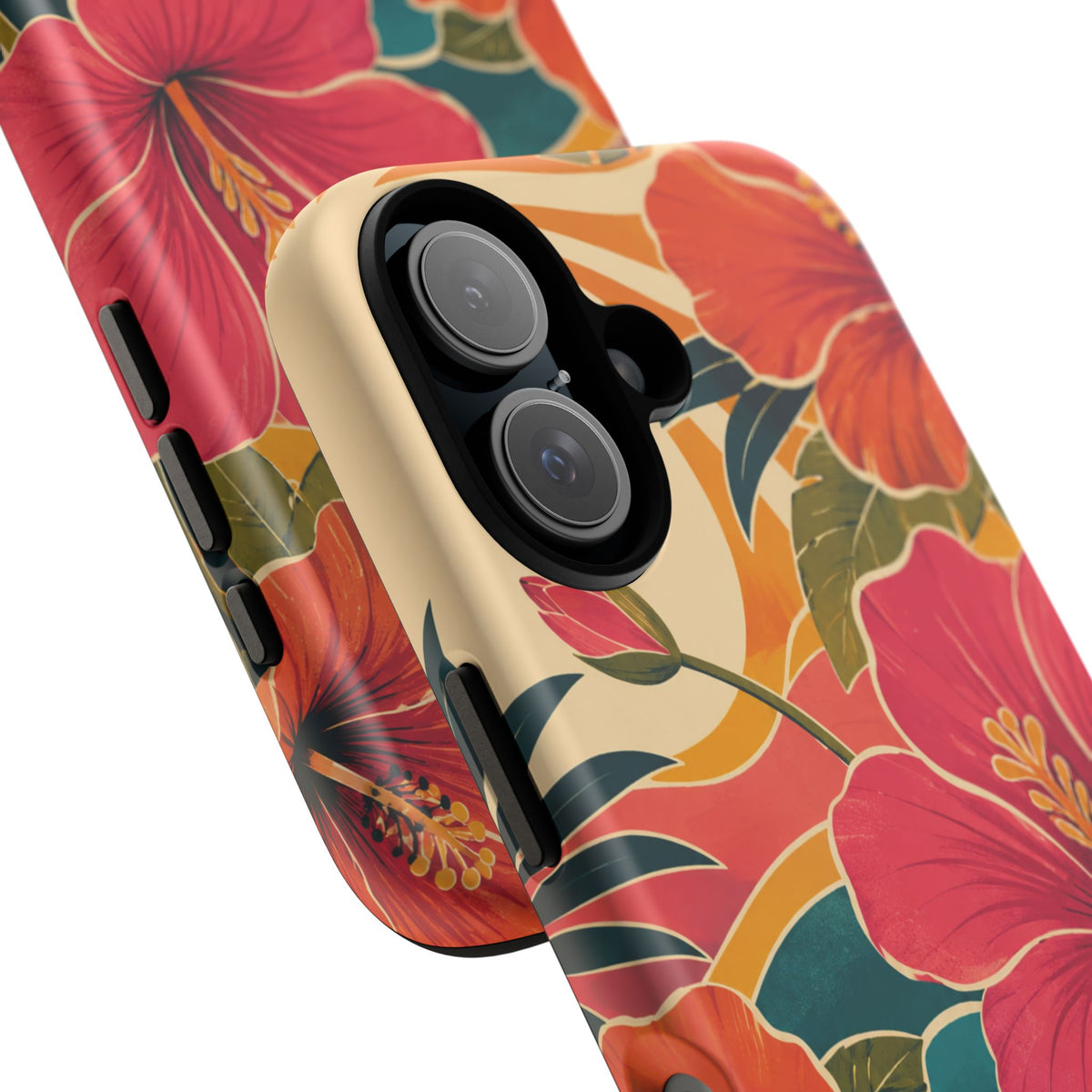Tropical Floral Tough Phone Case — Sunset Vibes  Protective Cover