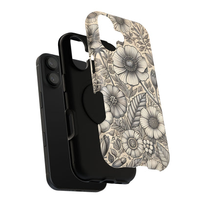Paper Flowers Impact-Resistant Case