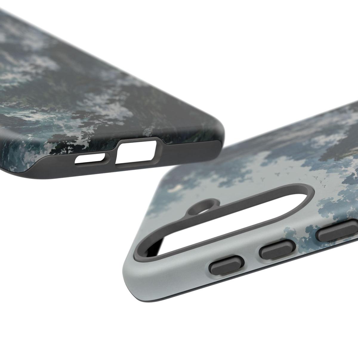 Mountain Landscape Phone Case — Misty Peaks Protective Tough Case