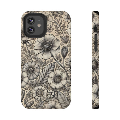 Paper Flowers Impact-Resistant Case