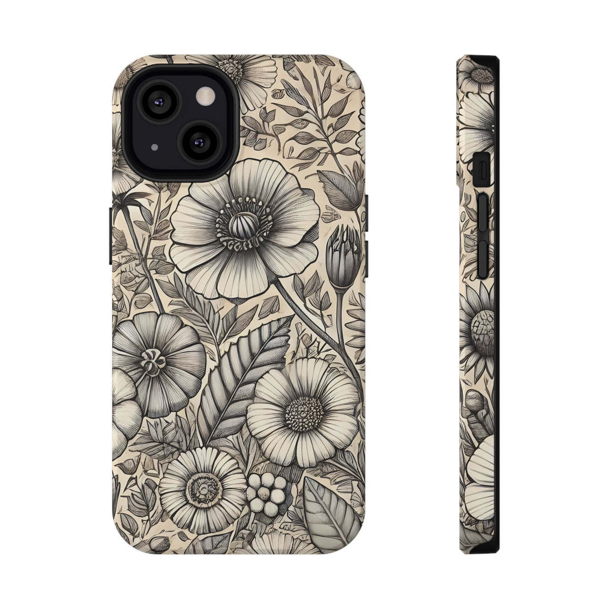 Paper Flowers Impact-Resistant Case