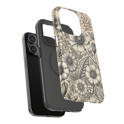 Paper Flowers Impact-Resistant Case