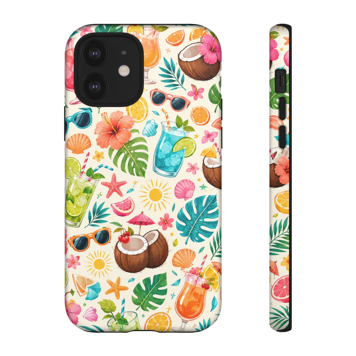 Tropical Cocktail Phone Case — Summer Beach Pattern iPhone Case