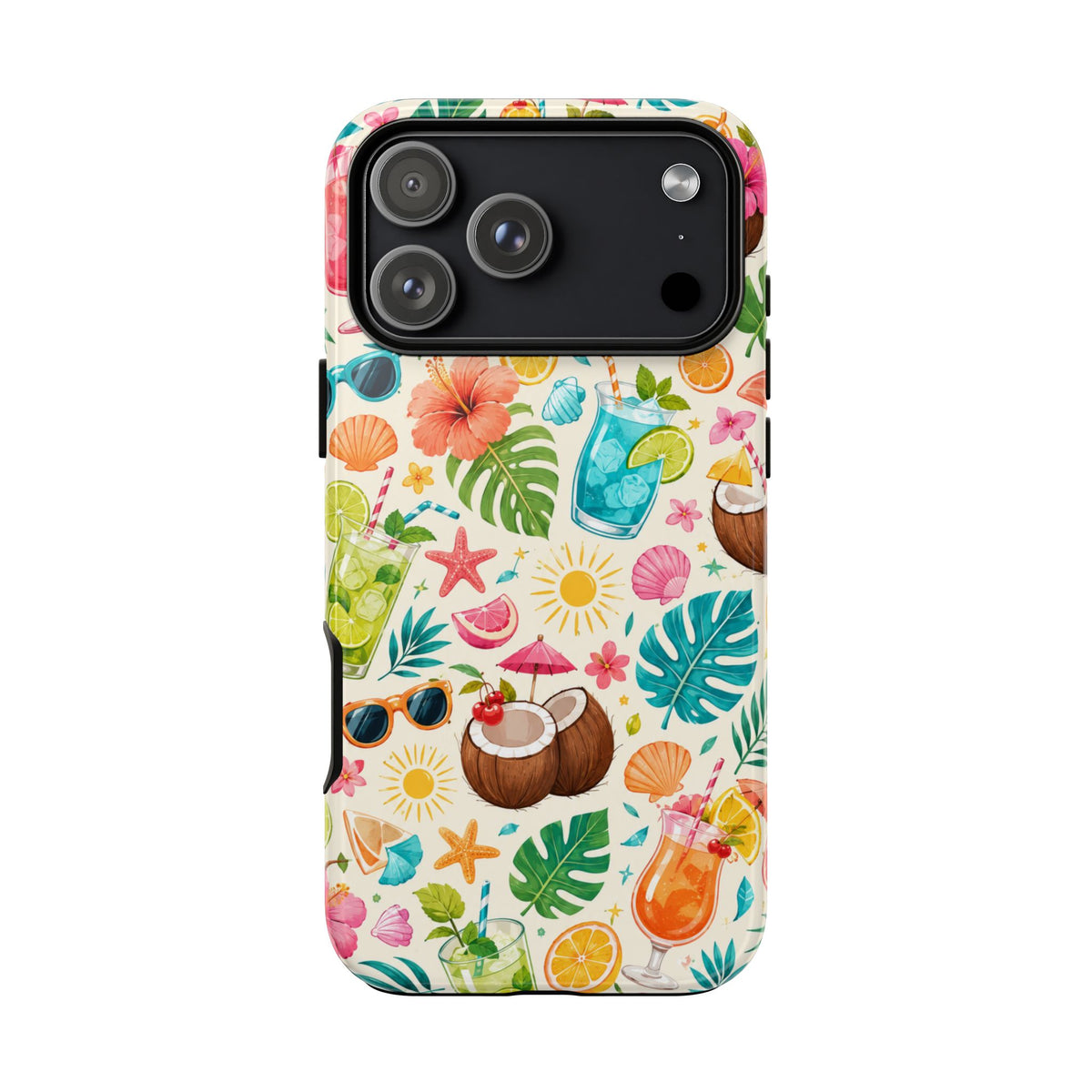 Tropical Cocktail Phone Case — Summer Beach Pattern iPhone Case