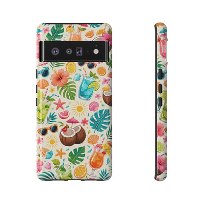 Tropical Cocktail Phone Case — Summer Beach Pattern iPhone Case