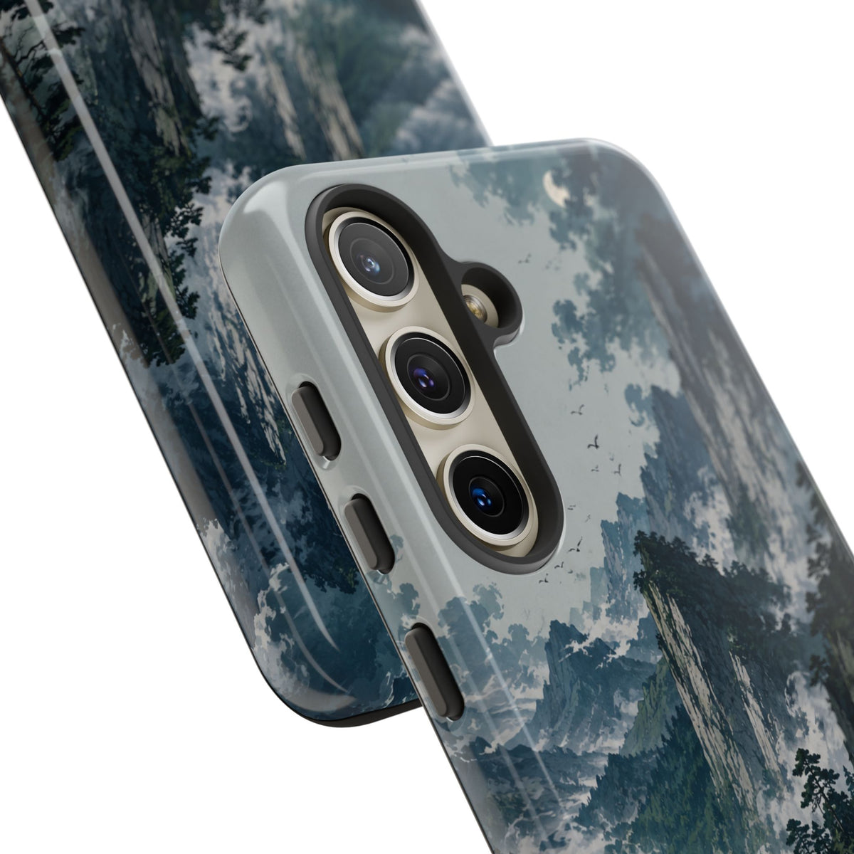 Mountain Landscape Phone Case — Misty Peaks Protective Tough Case