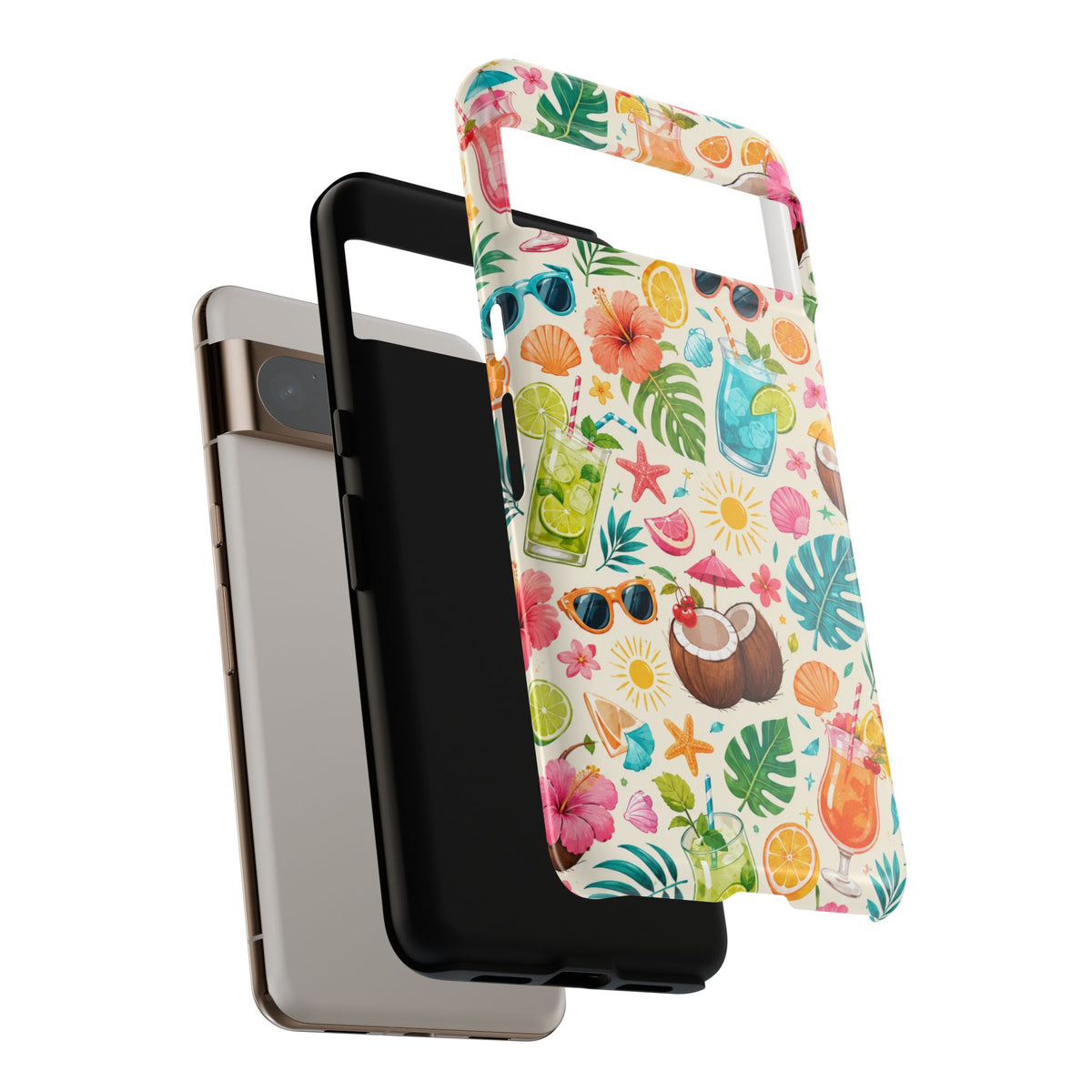 Tropical Cocktail Phone Case — Summer Beach Pattern iPhone Case