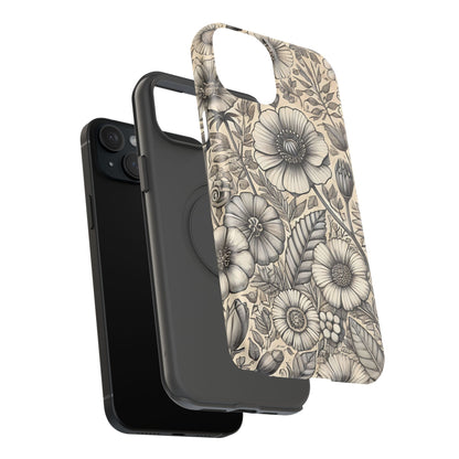 Paper Flowers Impact-Resistant Case