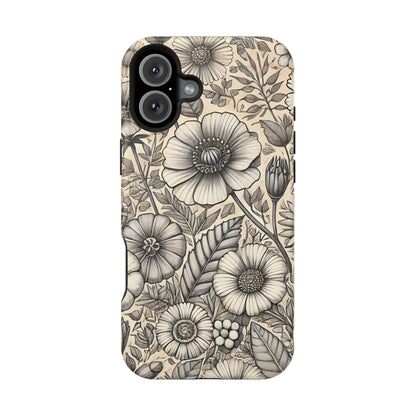 Paper Flowers Impact-Resistant Case